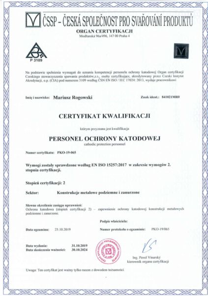 certyfikat kwalifikacji 1