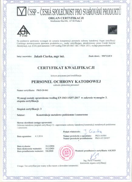 certyfikat kwalifikacji 2